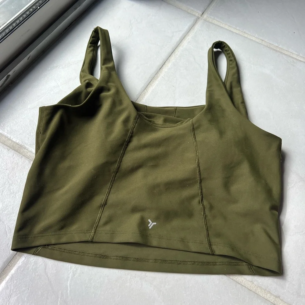 Old Navy Olive Sports Bra - Picture 3 of 5